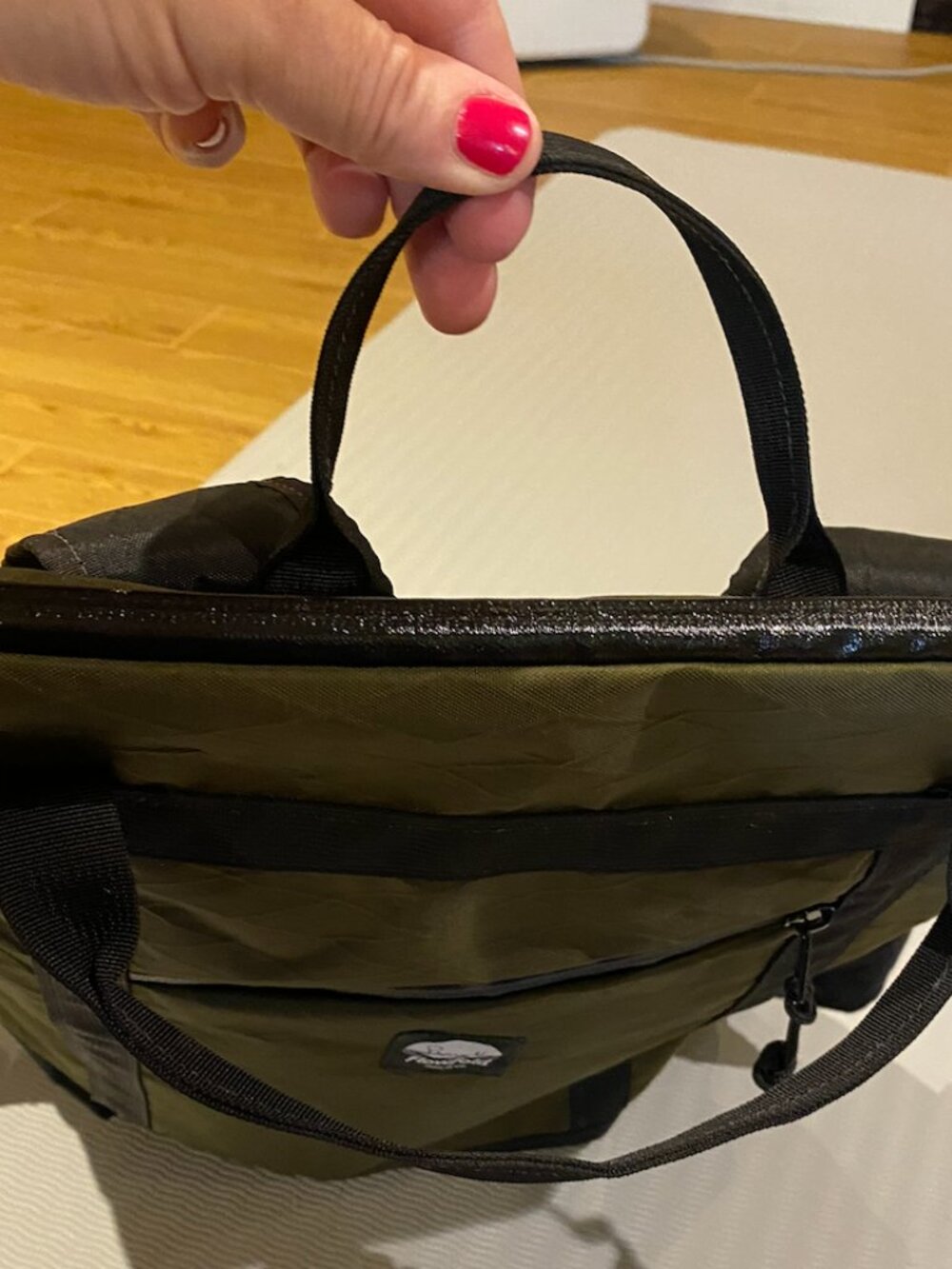 Flowfold Backpack: Olive Green and Black NEVER USED! - Picture 7 of 12